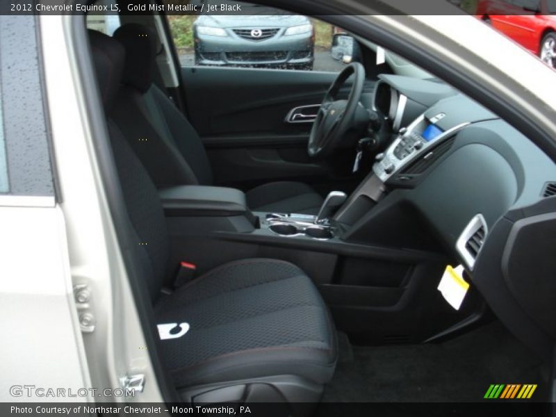 Gold Mist Metallic / Jet Black 2012 Chevrolet Equinox LS