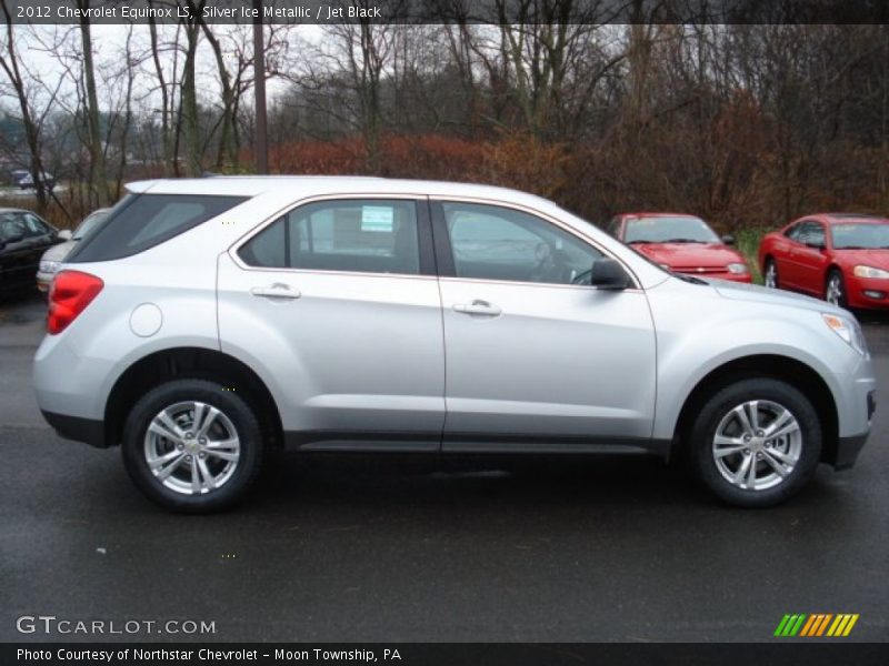 Silver Ice Metallic / Jet Black 2012 Chevrolet Equinox LS