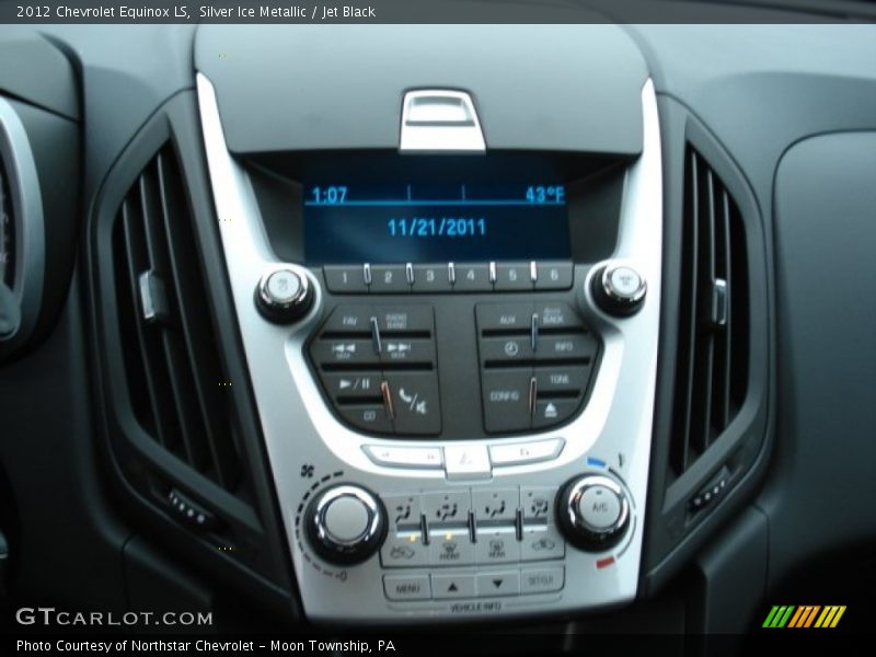 Silver Ice Metallic / Jet Black 2012 Chevrolet Equinox LS