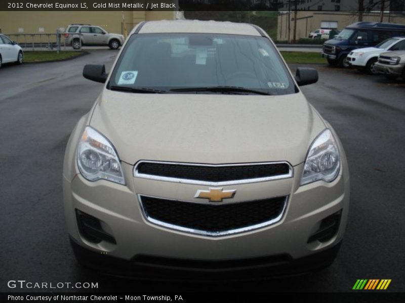 Gold Mist Metallic / Jet Black 2012 Chevrolet Equinox LS