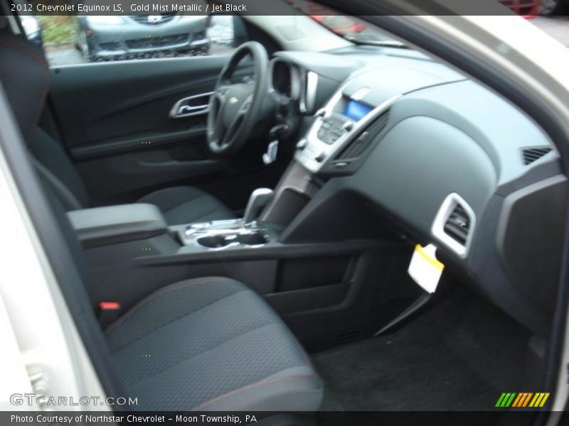 Gold Mist Metallic / Jet Black 2012 Chevrolet Equinox LS