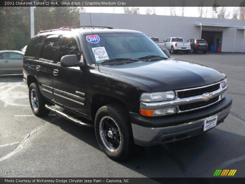 Onyx Black / Graphite/Medium Gray 2001 Chevrolet Tahoe LS 4x4