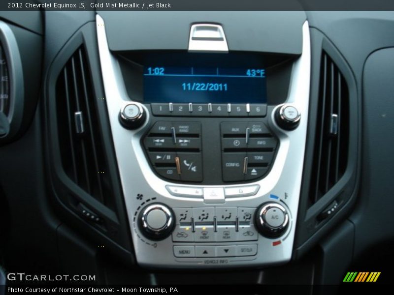Gold Mist Metallic / Jet Black 2012 Chevrolet Equinox LS