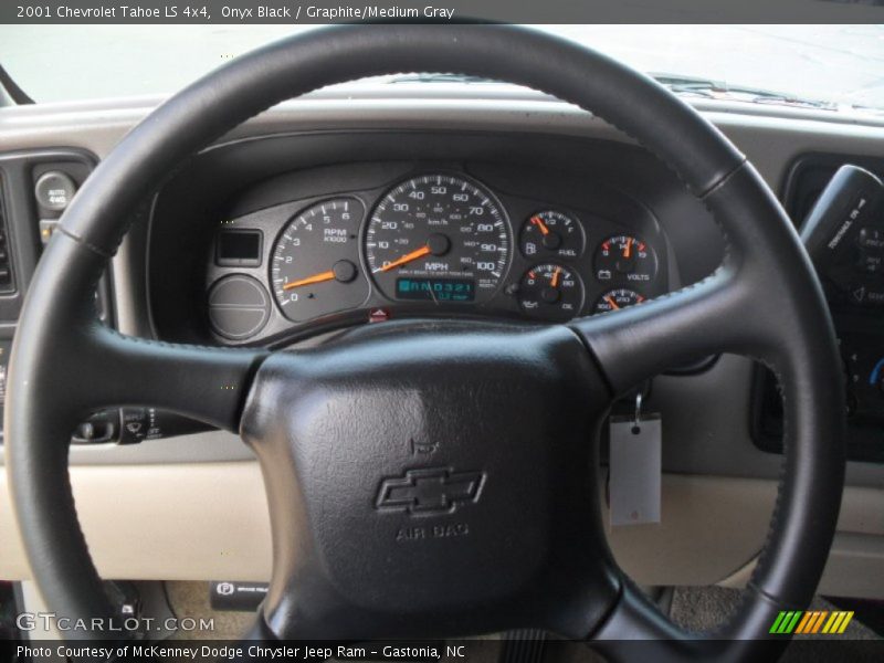 Onyx Black / Graphite/Medium Gray 2001 Chevrolet Tahoe LS 4x4