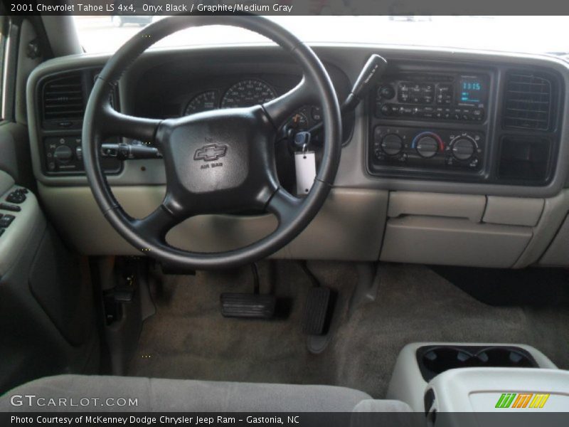 Onyx Black / Graphite/Medium Gray 2001 Chevrolet Tahoe LS 4x4