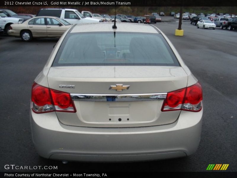 Gold Mist Metallic / Jet Black/Medium Titanium 2012 Chevrolet Cruze LS