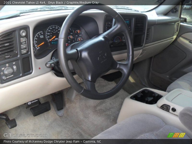 Onyx Black / Graphite/Medium Gray 2001 Chevrolet Tahoe LS 4x4