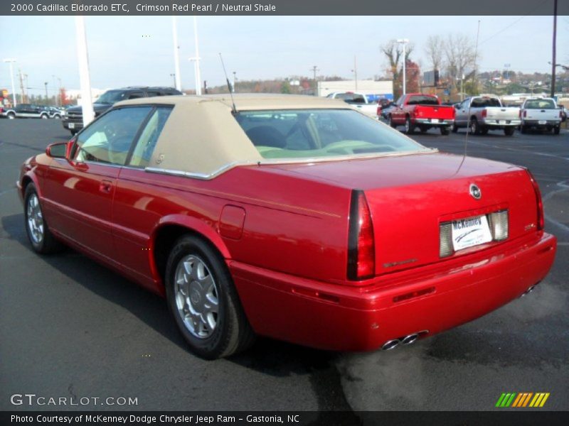 Crimson Red Pearl / Neutral Shale 2000 Cadillac Eldorado ETC