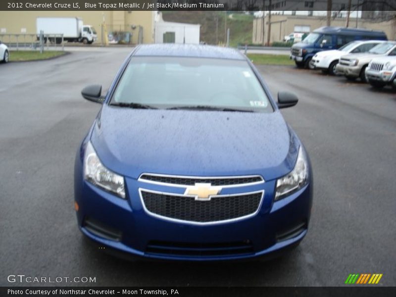 Blue Topaz Metallic / Jet Black/Medium Titanium 2012 Chevrolet Cruze LS