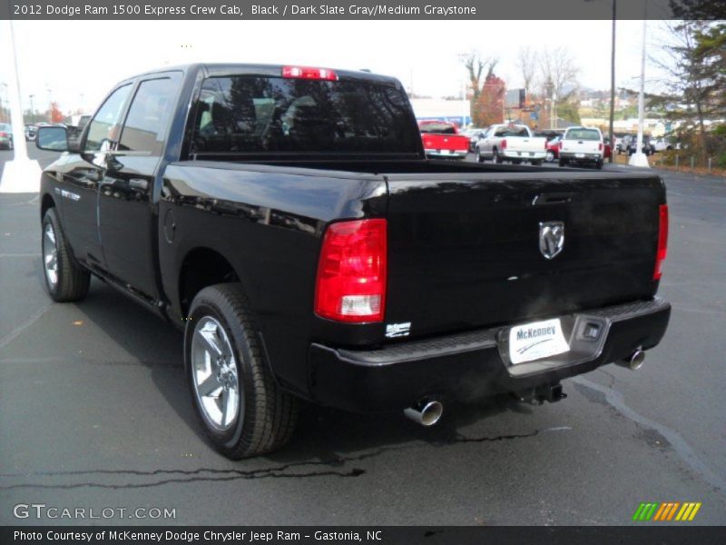 Black / Dark Slate Gray/Medium Graystone 2012 Dodge Ram 1500 Express Crew Cab