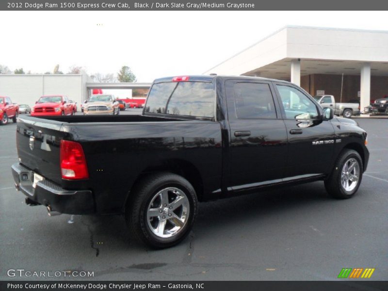Black / Dark Slate Gray/Medium Graystone 2012 Dodge Ram 1500 Express Crew Cab
