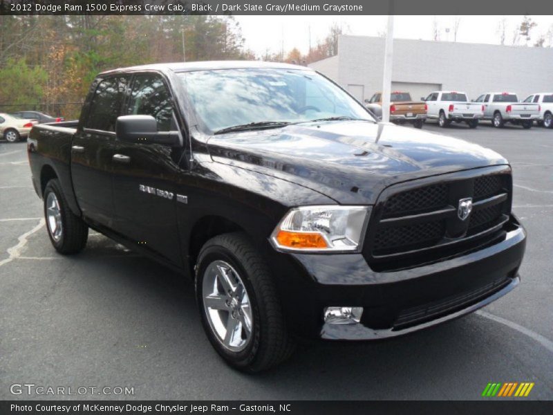 Black / Dark Slate Gray/Medium Graystone 2012 Dodge Ram 1500 Express Crew Cab