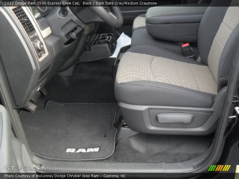 Black / Dark Slate Gray/Medium Graystone 2012 Dodge Ram 1500 Express Crew Cab