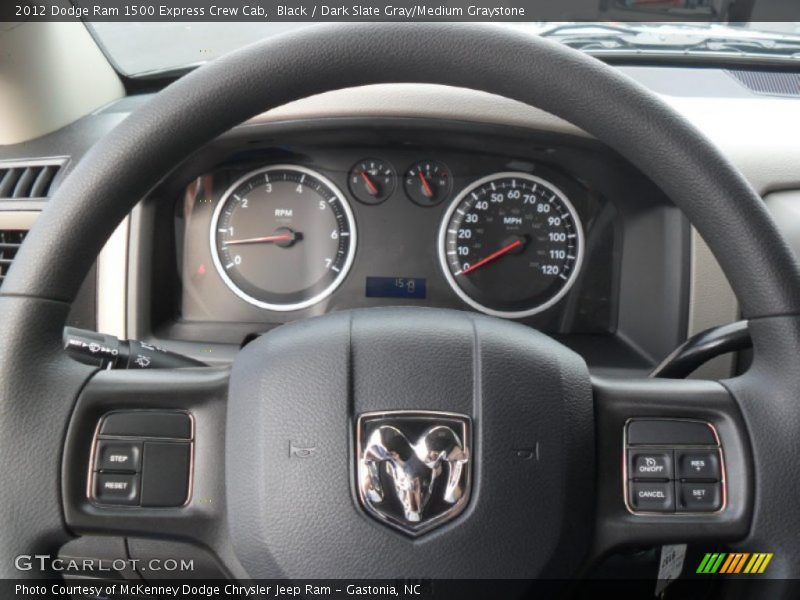 Black / Dark Slate Gray/Medium Graystone 2012 Dodge Ram 1500 Express Crew Cab