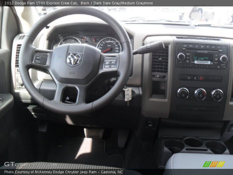 Black / Dark Slate Gray/Medium Graystone 2012 Dodge Ram 1500 Express Crew Cab