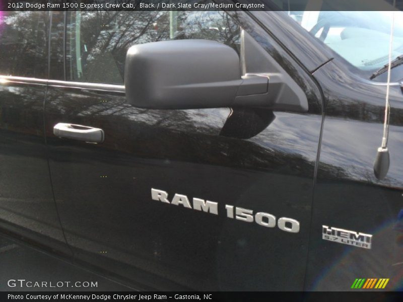 Black / Dark Slate Gray/Medium Graystone 2012 Dodge Ram 1500 Express Crew Cab