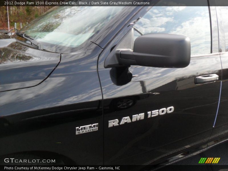 Black / Dark Slate Gray/Medium Graystone 2012 Dodge Ram 1500 Express Crew Cab