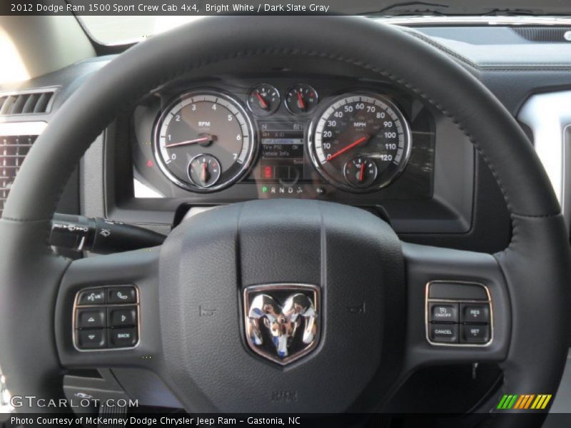 Steering wheel controls 2012 Dodge Ram 1500 Sport Crew Cab 4x4 Photo No. 56820913