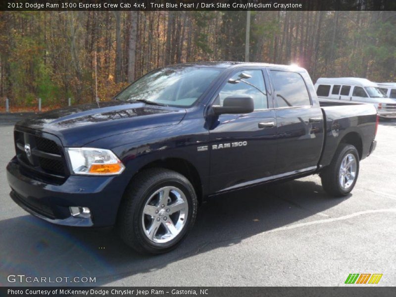 True Blue Pearl / Dark Slate Gray/Medium Graystone 2012 Dodge Ram 1500 Express Crew Cab 4x4