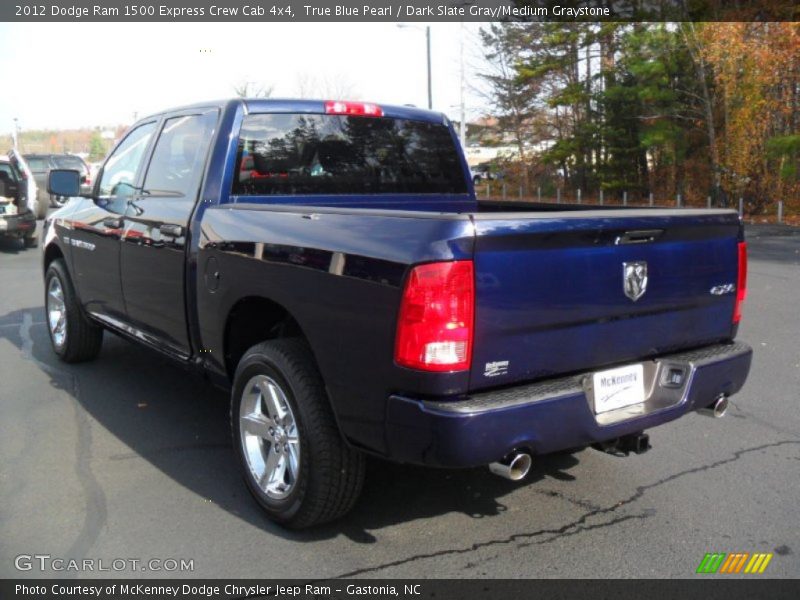 True Blue Pearl / Dark Slate Gray/Medium Graystone 2012 Dodge Ram 1500 Express Crew Cab 4x4