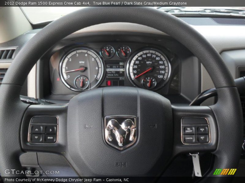 True Blue Pearl / Dark Slate Gray/Medium Graystone 2012 Dodge Ram 1500 Express Crew Cab 4x4