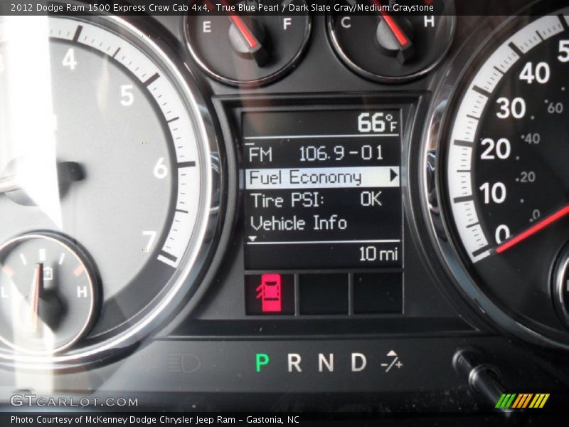 True Blue Pearl / Dark Slate Gray/Medium Graystone 2012 Dodge Ram 1500 Express Crew Cab 4x4
