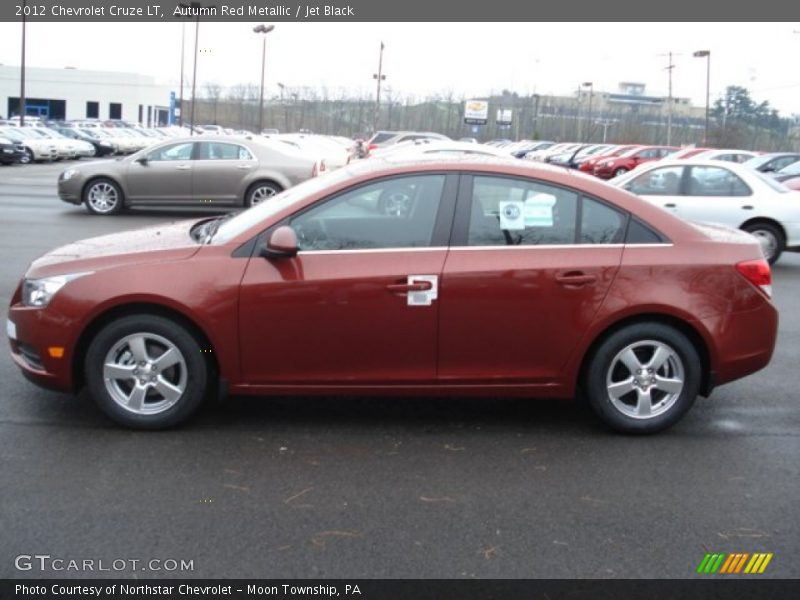 Autumn Red Metallic / Jet Black 2012 Chevrolet Cruze LT
