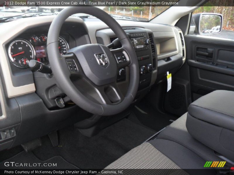 True Blue Pearl / Dark Slate Gray/Medium Graystone 2012 Dodge Ram 1500 Express Crew Cab 4x4