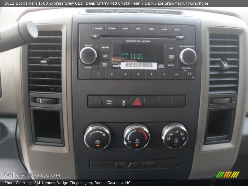 Deep Cherry Red Crystal Pearl / Dark Slate Gray/Medium Graystone 2012 Dodge Ram 1500 Express Crew Cab