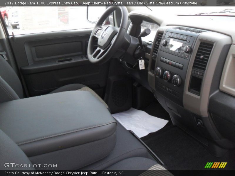 Deep Cherry Red Crystal Pearl / Dark Slate Gray/Medium Graystone 2012 Dodge Ram 1500 Express Crew Cab