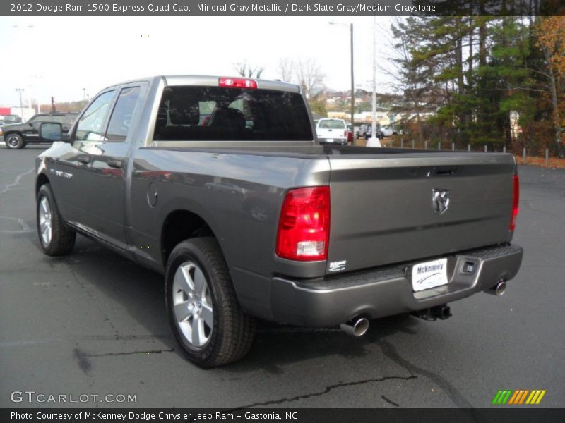 Mineral Gray Metallic / Dark Slate Gray/Medium Graystone 2012 Dodge Ram 1500 Express Quad Cab
