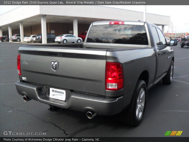 Mineral Gray Metallic / Dark Slate Gray/Medium Graystone 2012 Dodge Ram 1500 Express Quad Cab