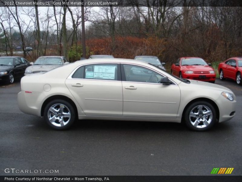 Gold Mist Metallic / Cocoa/Cashmere 2012 Chevrolet Malibu LS