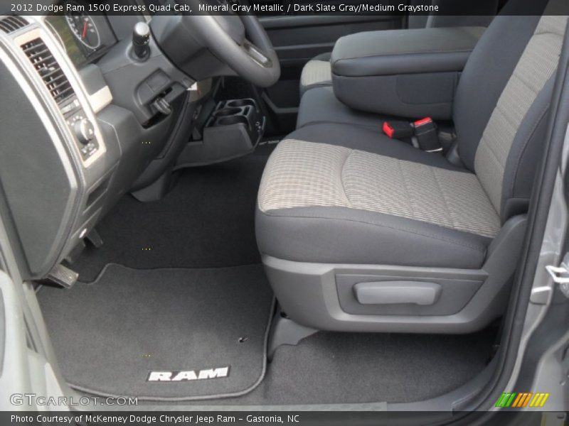 Mineral Gray Metallic / Dark Slate Gray/Medium Graystone 2012 Dodge Ram 1500 Express Quad Cab