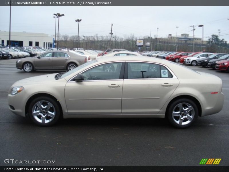 Gold Mist Metallic / Cocoa/Cashmere 2012 Chevrolet Malibu LS