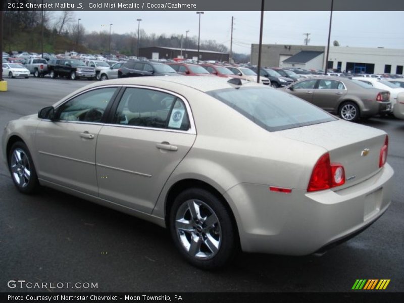 Gold Mist Metallic / Cocoa/Cashmere 2012 Chevrolet Malibu LS