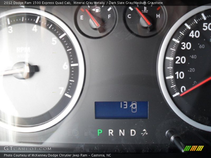 Mineral Gray Metallic / Dark Slate Gray/Medium Graystone 2012 Dodge Ram 1500 Express Quad Cab