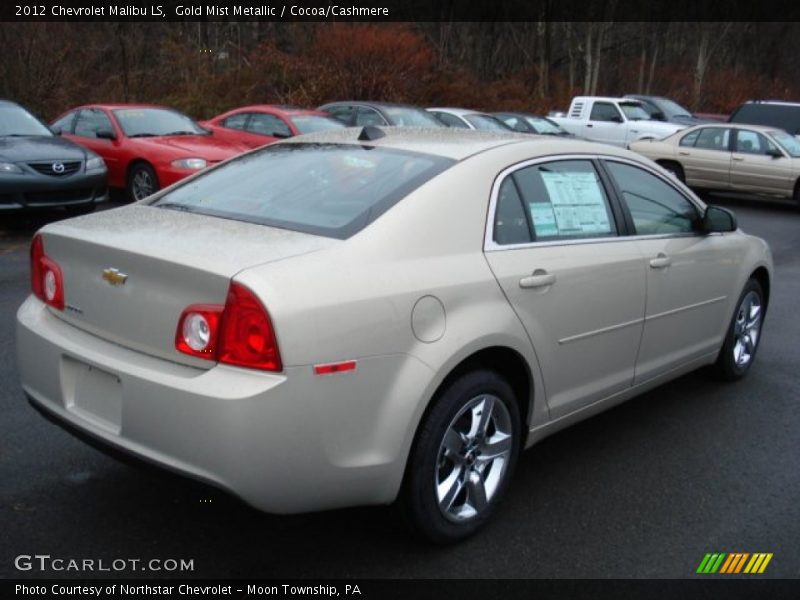 Gold Mist Metallic / Cocoa/Cashmere 2012 Chevrolet Malibu LS