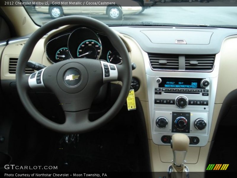 Gold Mist Metallic / Cocoa/Cashmere 2012 Chevrolet Malibu LS