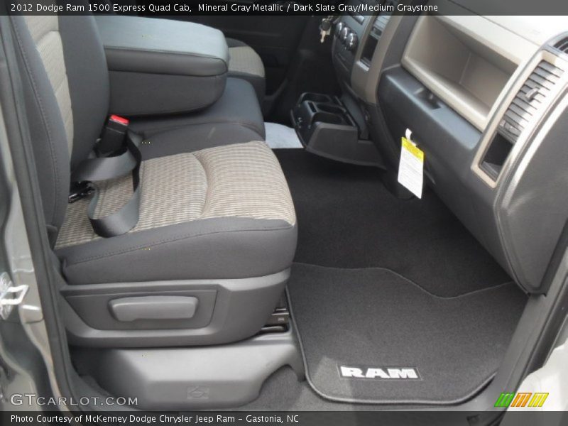Mineral Gray Metallic / Dark Slate Gray/Medium Graystone 2012 Dodge Ram 1500 Express Quad Cab