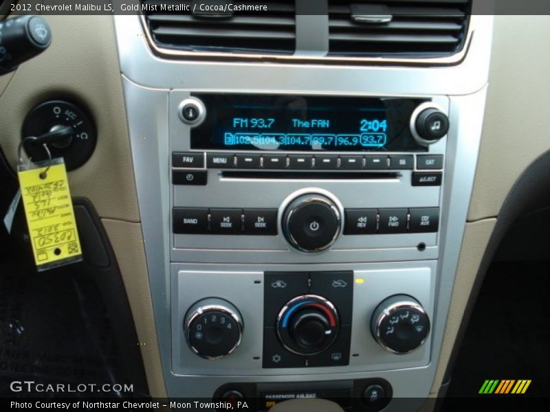 Gold Mist Metallic / Cocoa/Cashmere 2012 Chevrolet Malibu LS