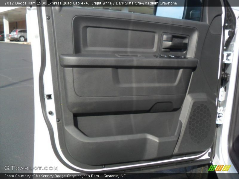 Bright White / Dark Slate Gray/Medium Graystone 2012 Dodge Ram 1500 Express Quad Cab 4x4