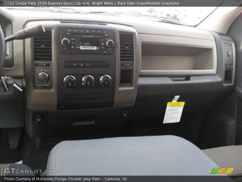 Bright White / Dark Slate Gray/Medium Graystone 2012 Dodge Ram 1500 Express Quad Cab 4x4