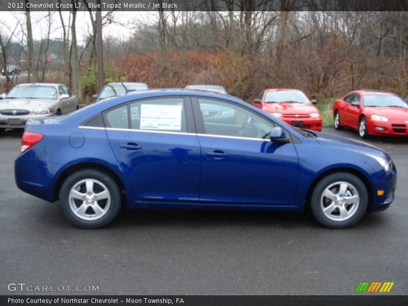Blue Topaz Metallic / Jet Black 2012 Chevrolet Cruze LT