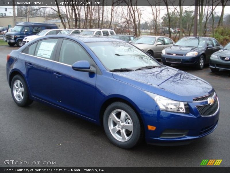 Blue Topaz Metallic / Jet Black 2012 Chevrolet Cruze LT