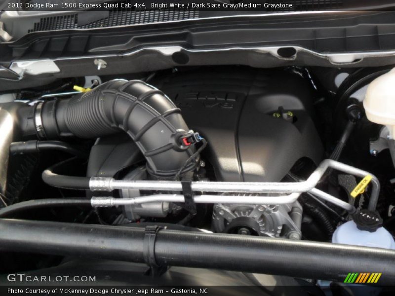 Bright White / Dark Slate Gray/Medium Graystone 2012 Dodge Ram 1500 Express Quad Cab 4x4