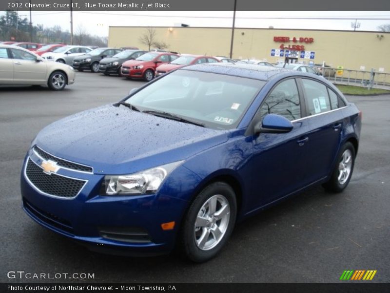 Blue Topaz Metallic / Jet Black 2012 Chevrolet Cruze LT