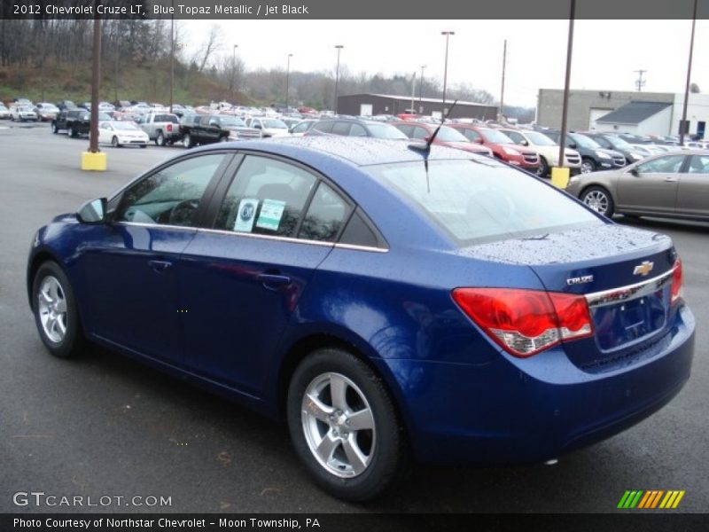 Blue Topaz Metallic / Jet Black 2012 Chevrolet Cruze LT