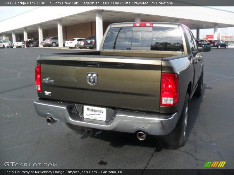 Sagebrush Pearl / Dark Slate Gray/Medium Graystone 2012 Dodge Ram 1500 Big Horn Crew Cab