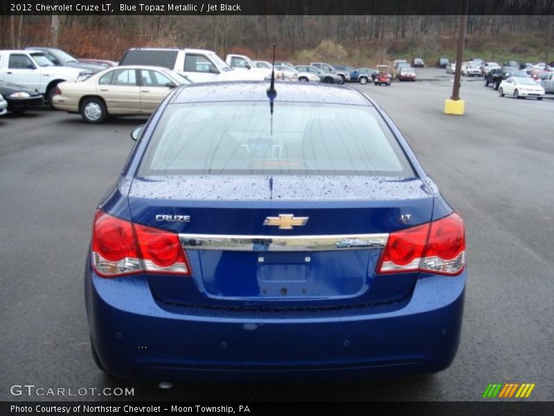Blue Topaz Metallic / Jet Black 2012 Chevrolet Cruze LT
